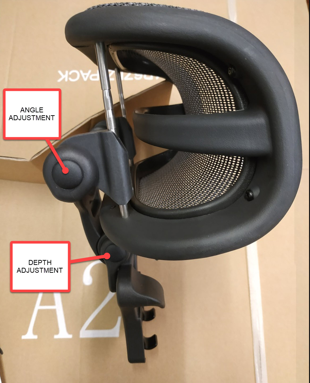 Aeron Headrest adjustment guide Unwanted Imports